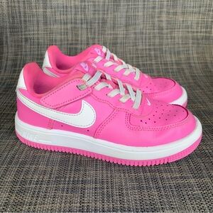 Nike Air Force 1 Low EasyOn Sneakers GS Shoes in Bubble Pink Girls size 13
